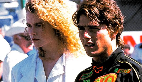 Nicole Kidman und Tom Cruise im Rennfahrerfilm 'Tage des Donners' (1990) © Paramount Home Entertainment