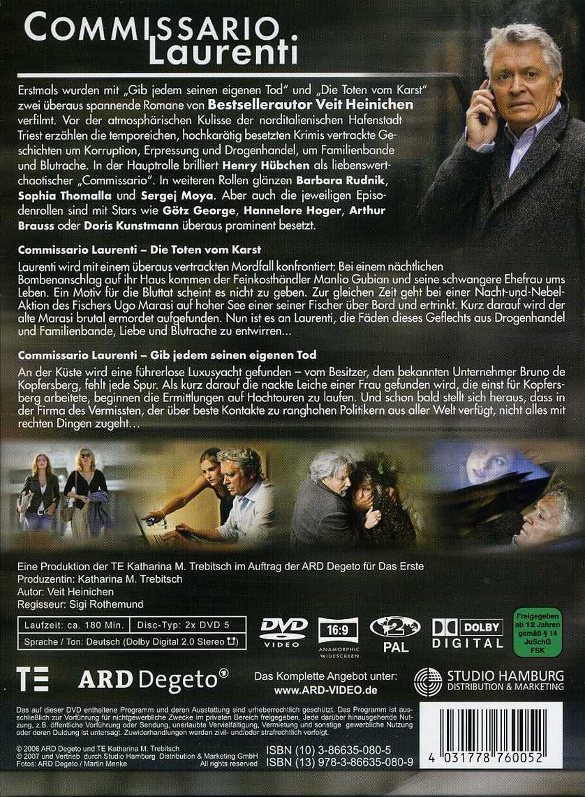 Commissario Laurenti Die Toten Vom Karst Gib Jedem Seinen Eigenen Tod Dvd Oder Blu Ray Leihen Videobuster De