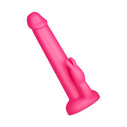 Rabbit Silicone Dildo, 21 cm