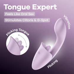 Satisfyer Tongue Expert, 18 cm