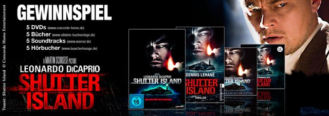 Gewinnspiel: Shutter Island: Mit DiCaprio ab auf die Insel: 5 Fanpakete zu gewinnen!
