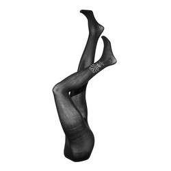 Blickdichte Strumpfhose mit Strass