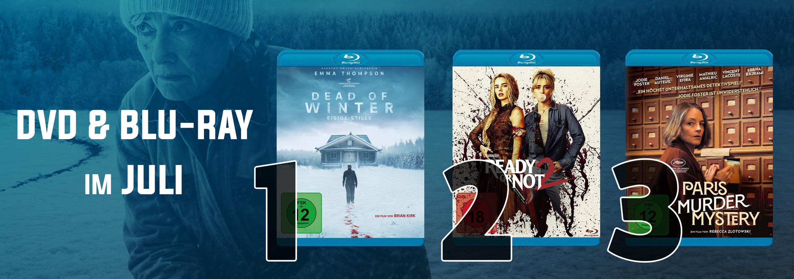 Die DVD &amp; Blu-ray Charts Juli 2026: Der Juli war cool in eurem Heimkino - eure Top 10!