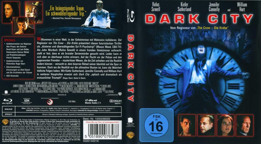 Jaquette DVD de Dark city (BLU-RAY) - Cinéma Passion