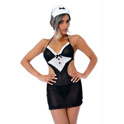 French Maid Roleplay Set, 2 Teile