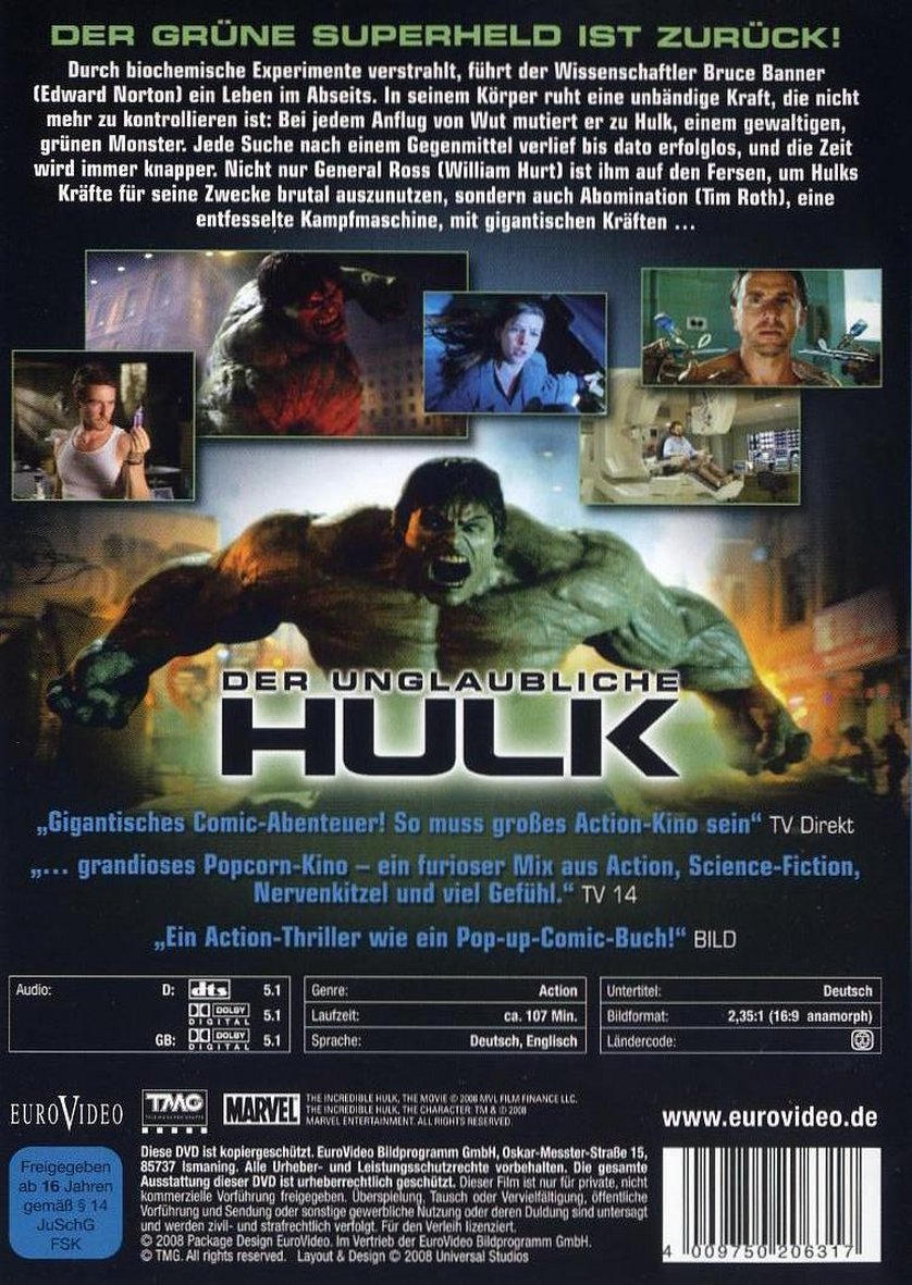 Serie 06/2003-02/2004 *gebraucht Der unglaubliche Hulk 1-9 Aussuchen aus
