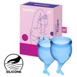 Satisfyer Feel Secure - Menstrual Cup Set, 15 &amp; 20 ml