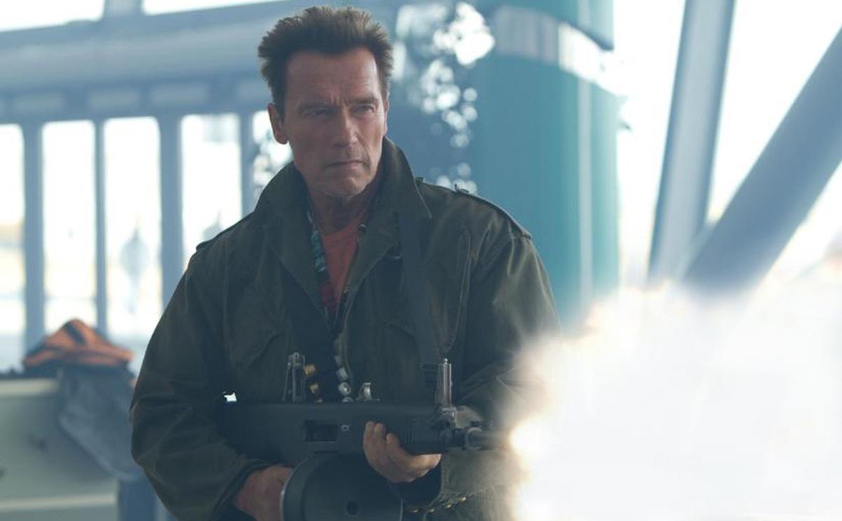 Schwarzenegger in 'Expendables 2' © Splendid Film 2012