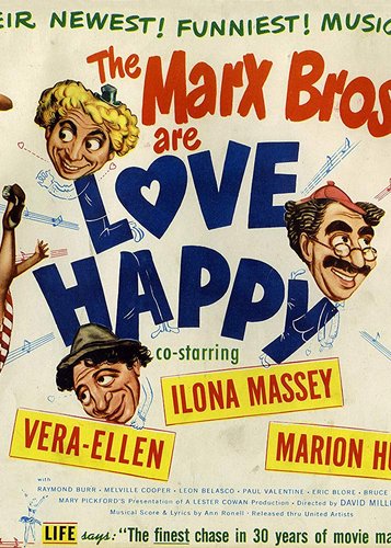 Die Marx Brothers - Love Happy - Poster 4
