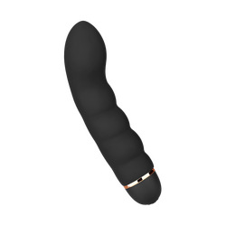 Gewellter G-Punkt-Vibrator aus Silikon, 18 cm