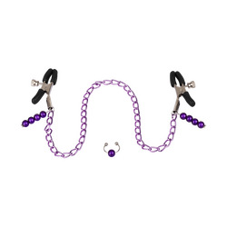 Purple Chain Nipple Clamps