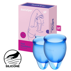 Satisfyer Feel Confident - Menstrual Cup Set, 15 &amp; 20 ml