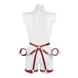 Bondage-Harness mit Handfesseln