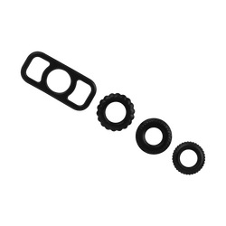 Penisring-Set aus Silikon, 4 Teile