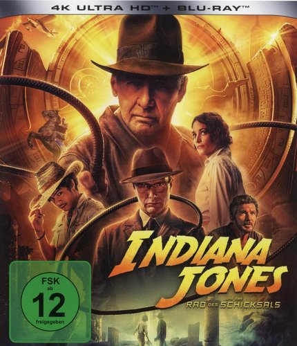 Indiana Jones 5 - Indiana Jones und das Rad des Schicksals (4K UHD), gebraucht, ohne Cover