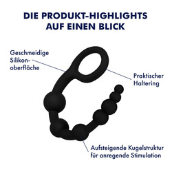 XXL-Analkette aus Silikon, 40 cm