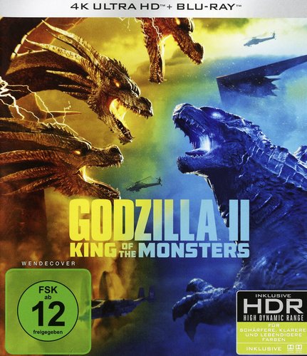 Godzilla 2 - King of the Monsters (4K UHD), gebraucht, ohne Cover