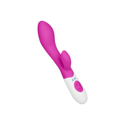 Ergonomischer Silikon-Rabbit, 20 cm