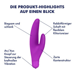 Minirabbit aus Silikon, 13,5 cm