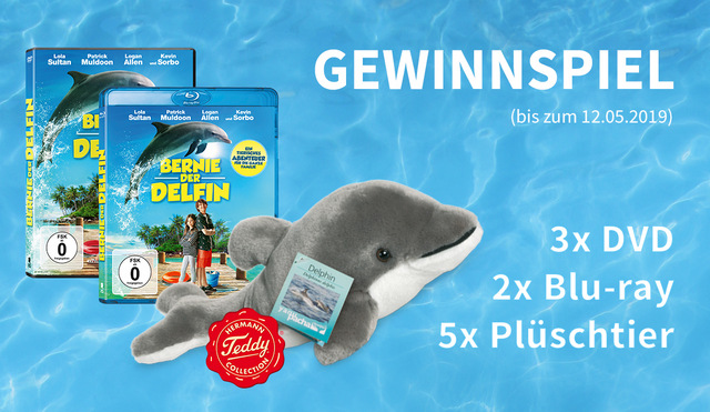 Gewinnspiel BERNIE, DER DELFIN: Dein eigener Delfin! Im BERNIE-Gewinnspiel