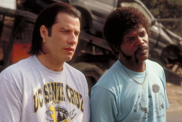 John Travolta und Samuel L. Jackson in 'Pulp Fiction' 1994 © Universum Film