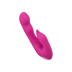 Ergonomischer Silikon Rabbit, 20 cm