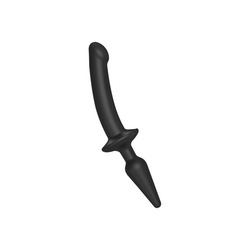 2-in-1 Dildo &amp; Buttplug - Größe S, 25 cm