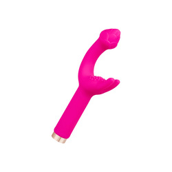 Rabbitvibrator aus Silikon, 18,7 cm