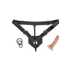 Strap-On Harness, 17 cm, 7 Teile