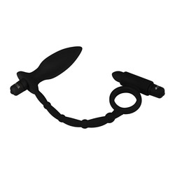 Deluxe Lumunu Analplug &amp; Penisring - Analangel, 25 cm