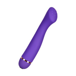 G-Punkt-Vibrator mit genoppter Spitze aus Silikon, 18 cm