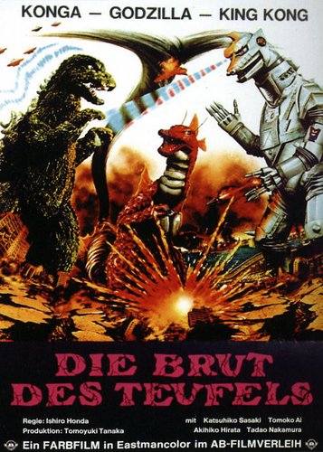 Konga, Godzilla, King Kong - Die Brut des Teufels - Poster 1