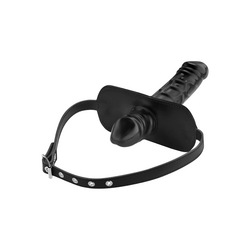 Knebel mit Doppeldildo