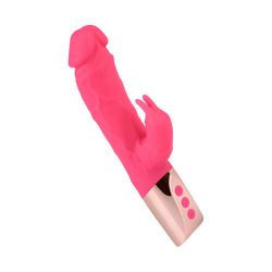 Naturnaher Rabbitvibrator aus Silikon, 22 cm