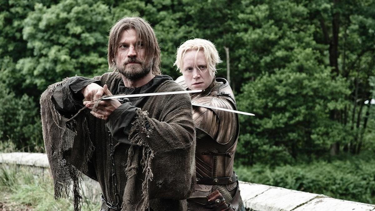 Nikolaj Coster-Waldau und Gwendoline Christie in 'Game of Thrones - Staffel 3' (USA 2013) © HBO