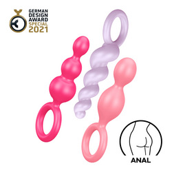 Satisfyer Booty Call aus Silikon, 13,5   14 cm, 3 Teile