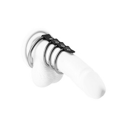 Penismanschette mit Ringen, 4 - 5,5 cm