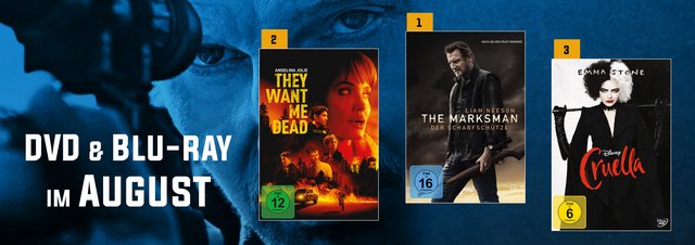 DVD & Blu-ray Charts 08-2021: Liam Neesons neuer Film siegt im August