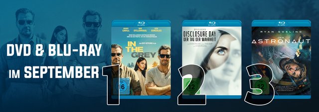 Die DVD & Blu-ray Charts September 2026: Unterhaltung mit scha(r)fem Verstand!