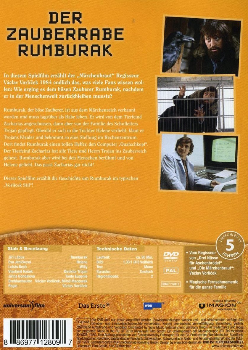 Der Zauberrabe Rumburak DVD oder Bluray