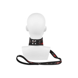 Breites Halsband mit Leine, 2 Teile