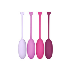 Liebeskugel-Set aus Silikon, 4 Teile, 30 - 115 g