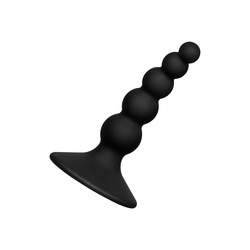 Silikon-Analplug mit Struktur, 10,5 cm