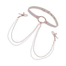 Peaches n CreaMe - Collar with Nipple Clamps