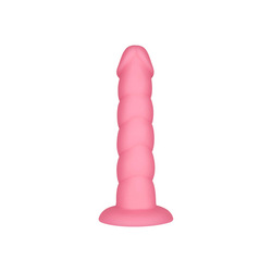 Gerippter Dildo aus Silikon, 20 cm
