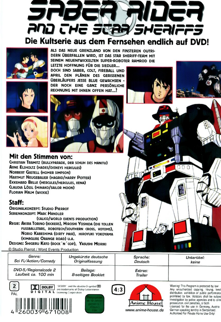 Saber Rider And The Star Sheriffs Deutsch
