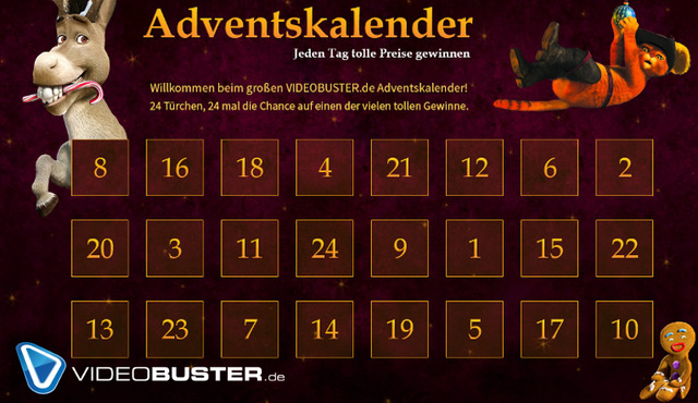 Adventskalender 2013: Im Adventskalender vom 1. bis 24.12. tolle Preise gewinnen!