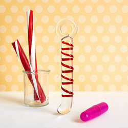 Glasvibrator mit Spiralstruktur, 20,5 cm