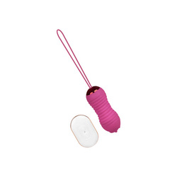 Stoßendes Vibro-Ei mit Zunge, 9 cm