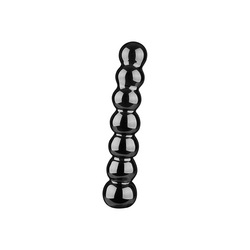 Glasdildo mit Kugelstruktur, 17 cm
